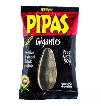 PIPAS GIGANTES 50g TIRA x10u